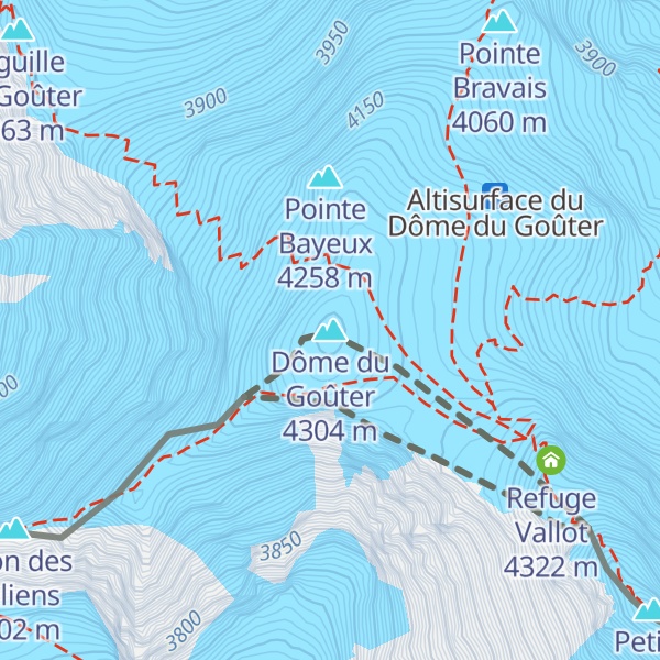 Map of Dôme du Goûter