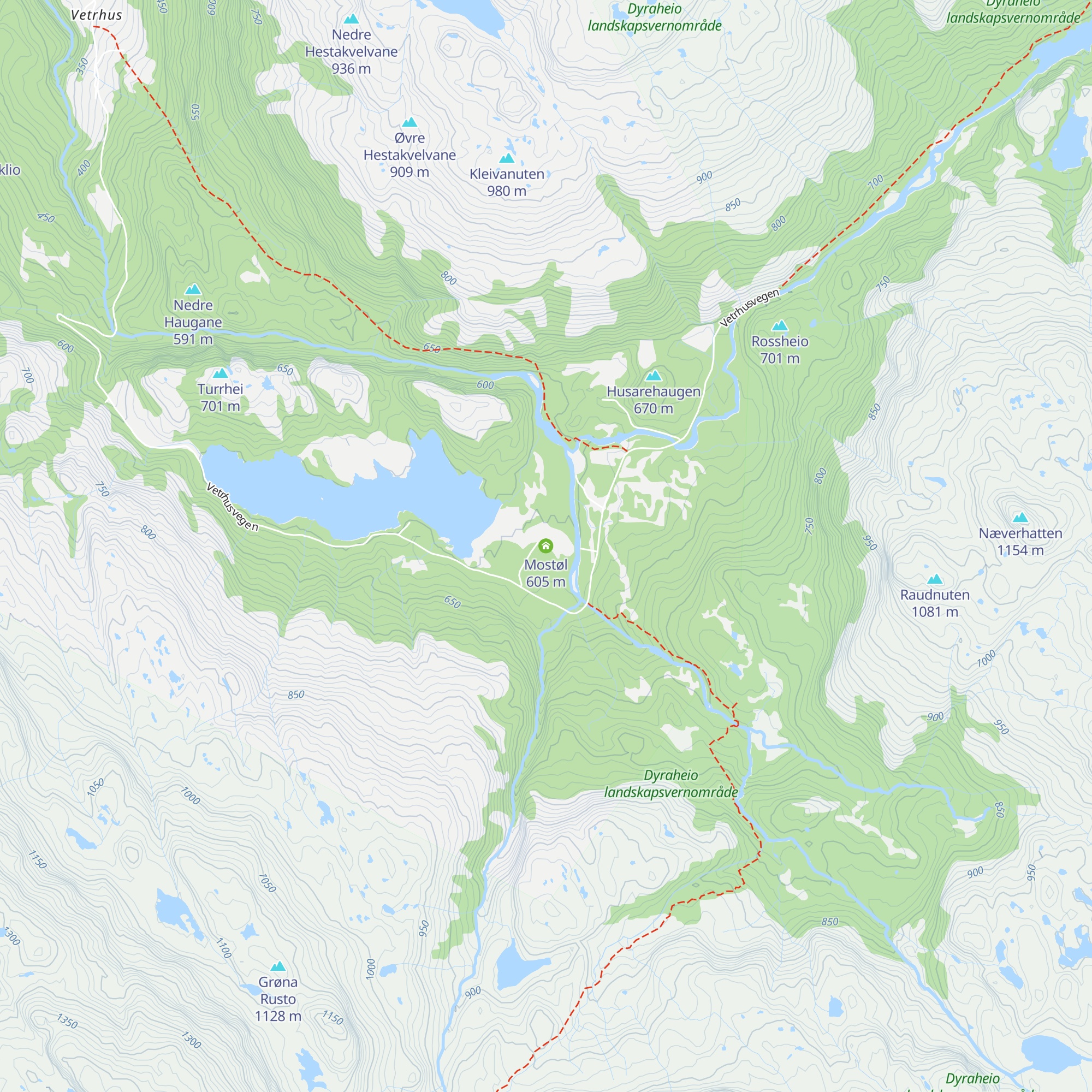 Mostøl map