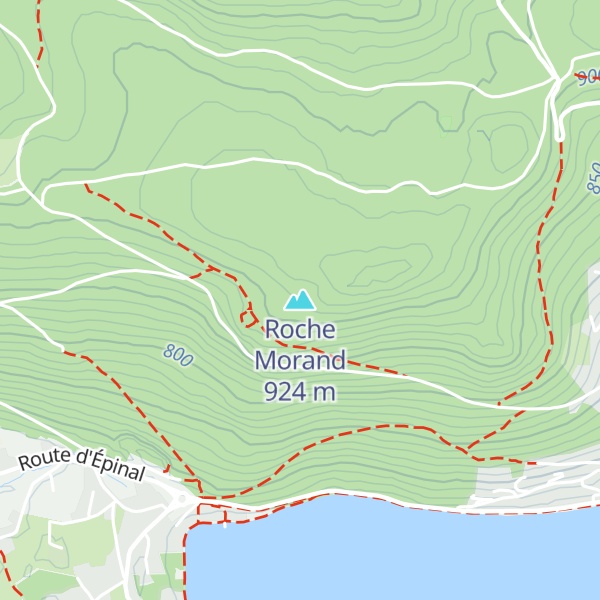 Map of Roche Morand