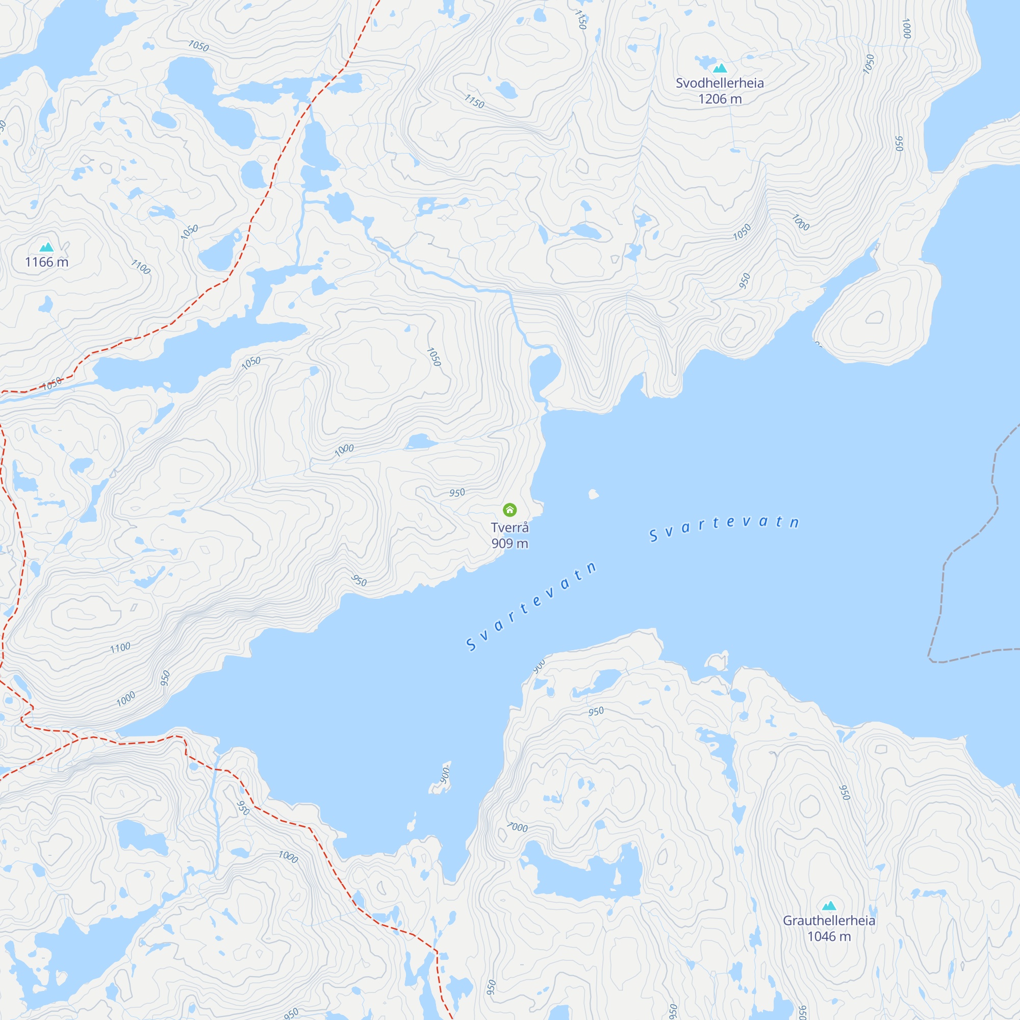 Tverrå map