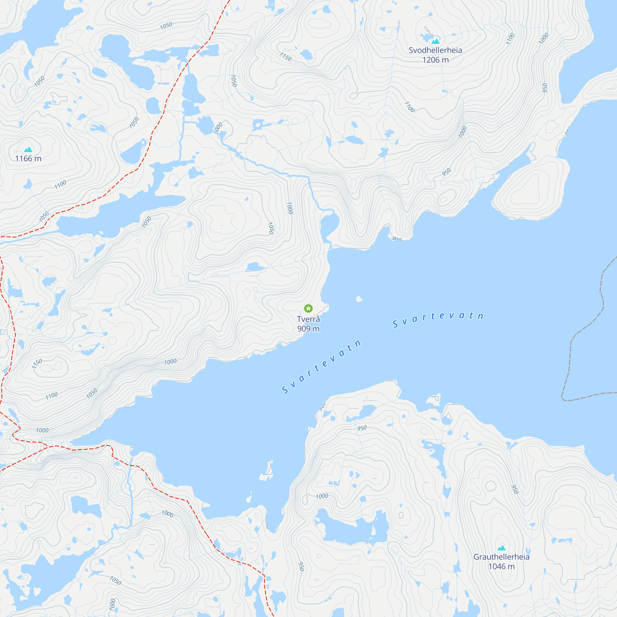 Tverrå map