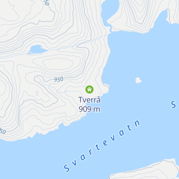 Map of Tverrå