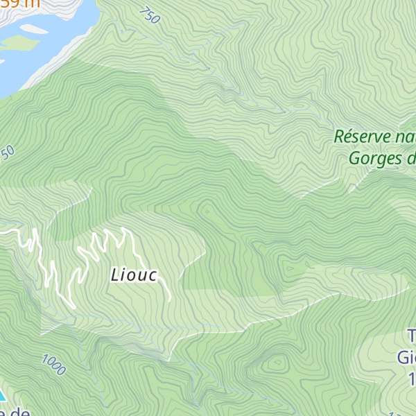 Map of Crête de Farnet
