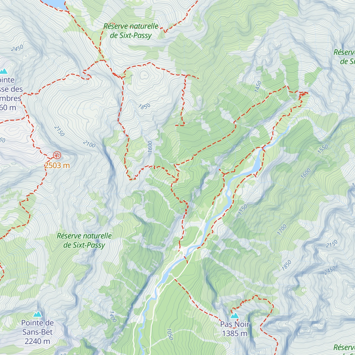 Chalet du Boret map
