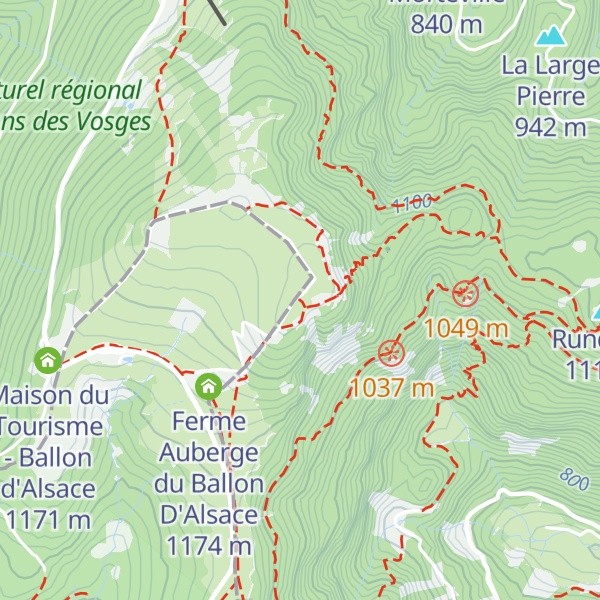 Map of Ballon d'Alsace