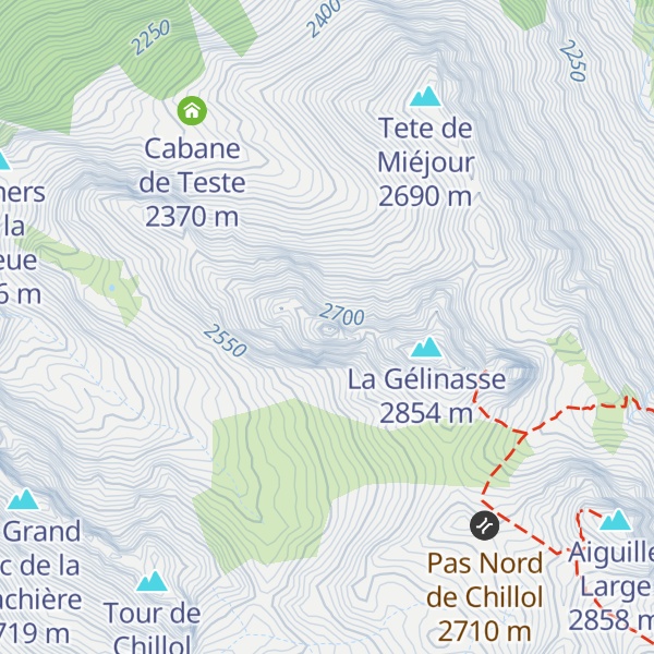 Map of Le Peigne