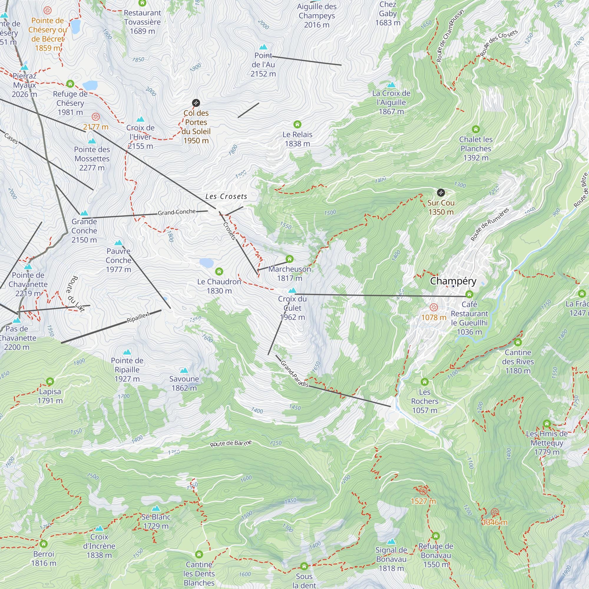 La Croix de Culet map