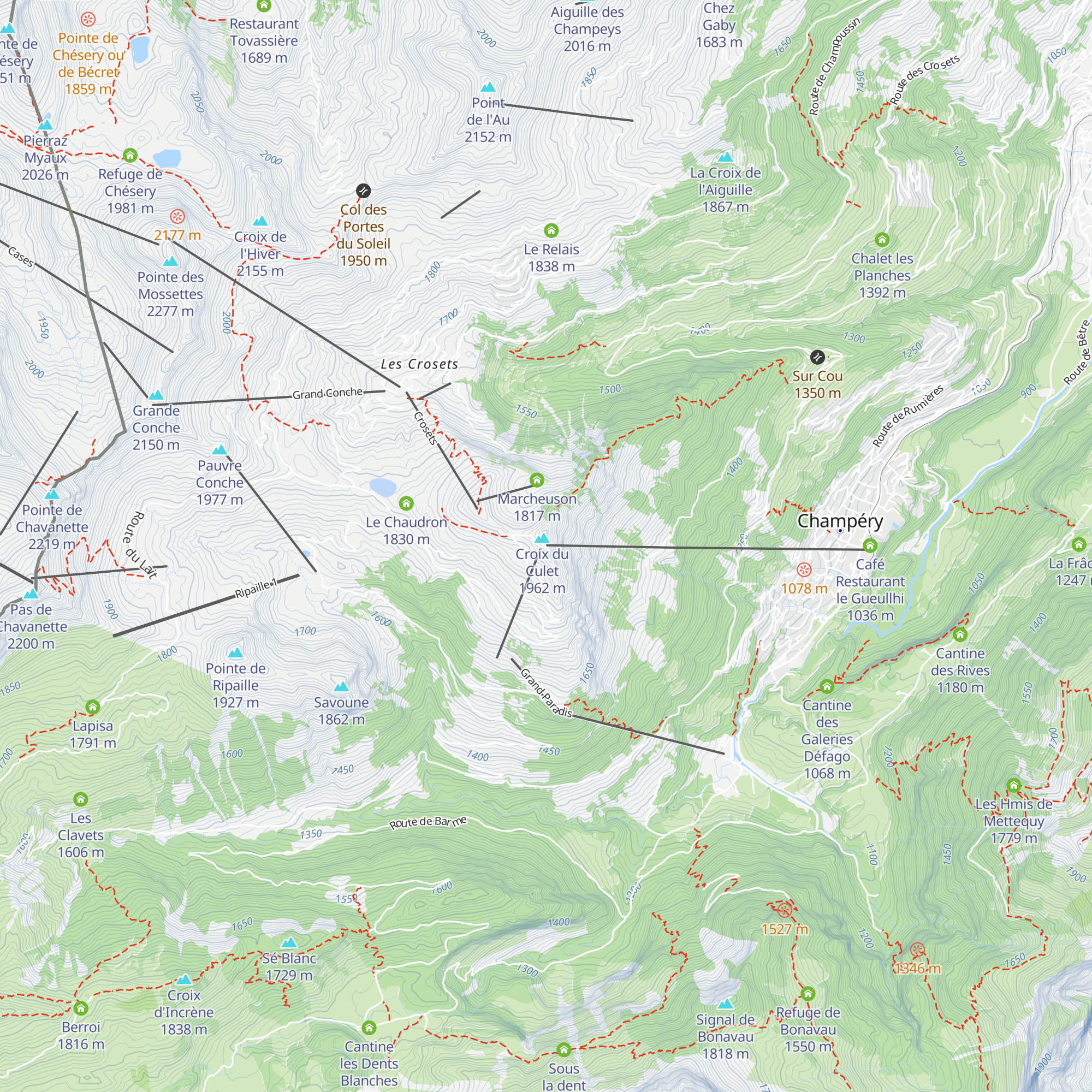 La Croix de Culet map