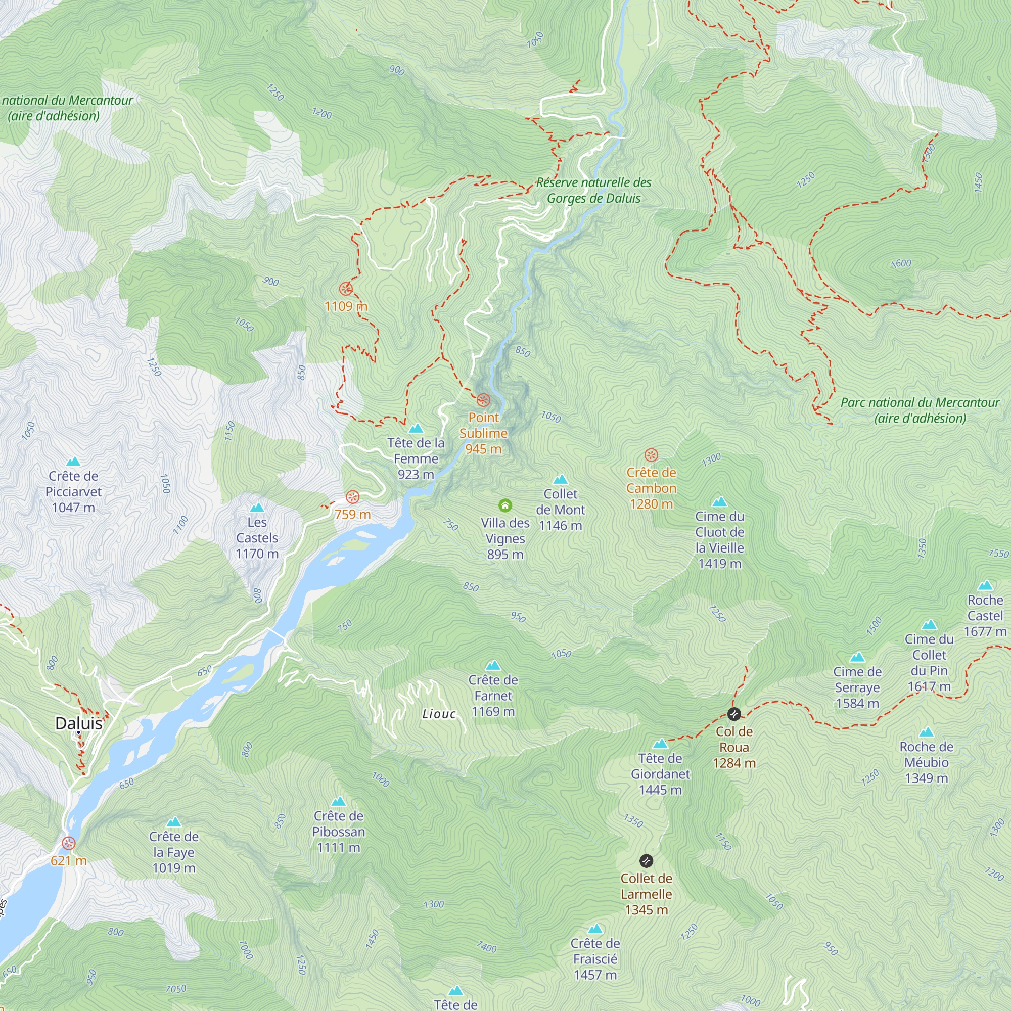 Villa des Vignes map