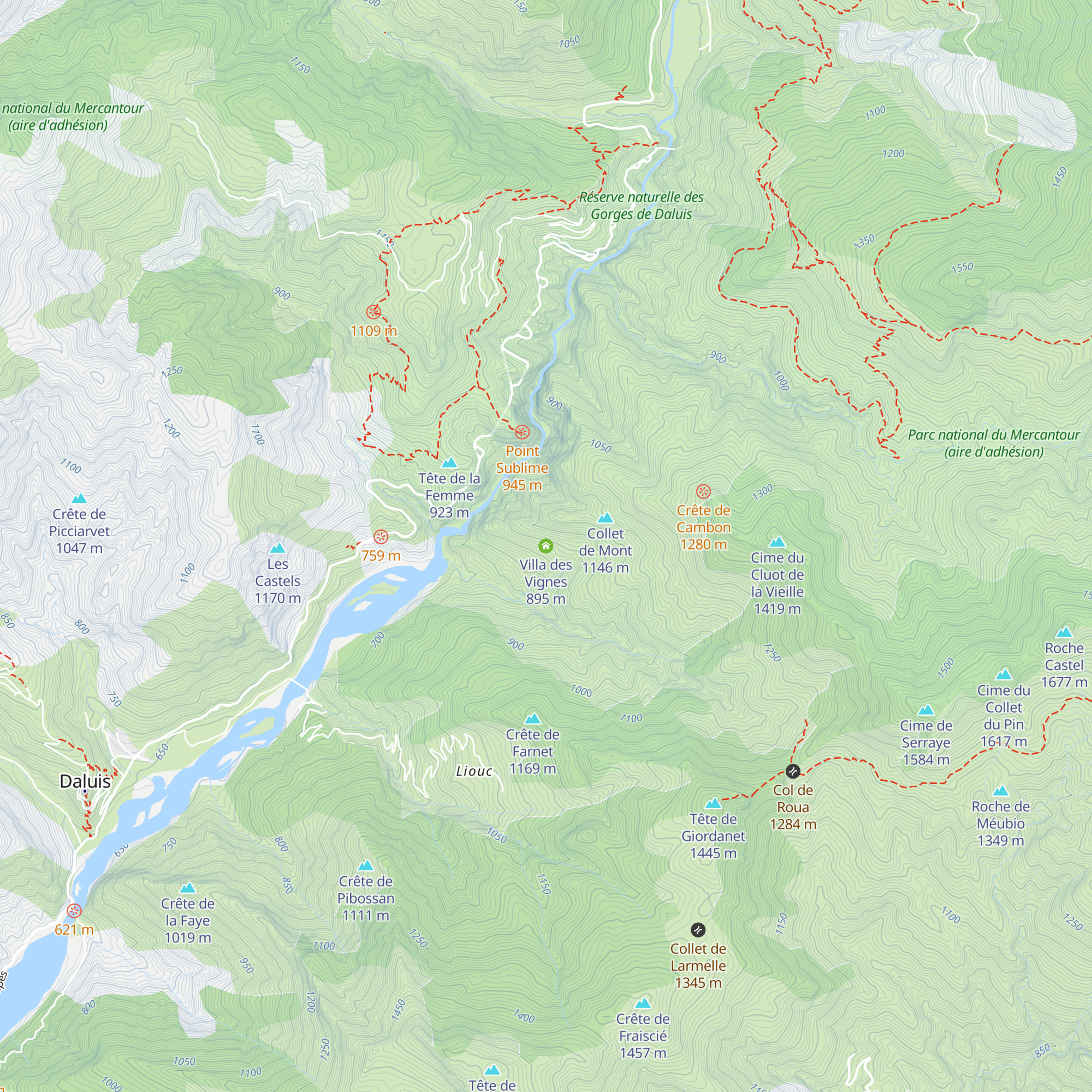 Villa des Vignes map