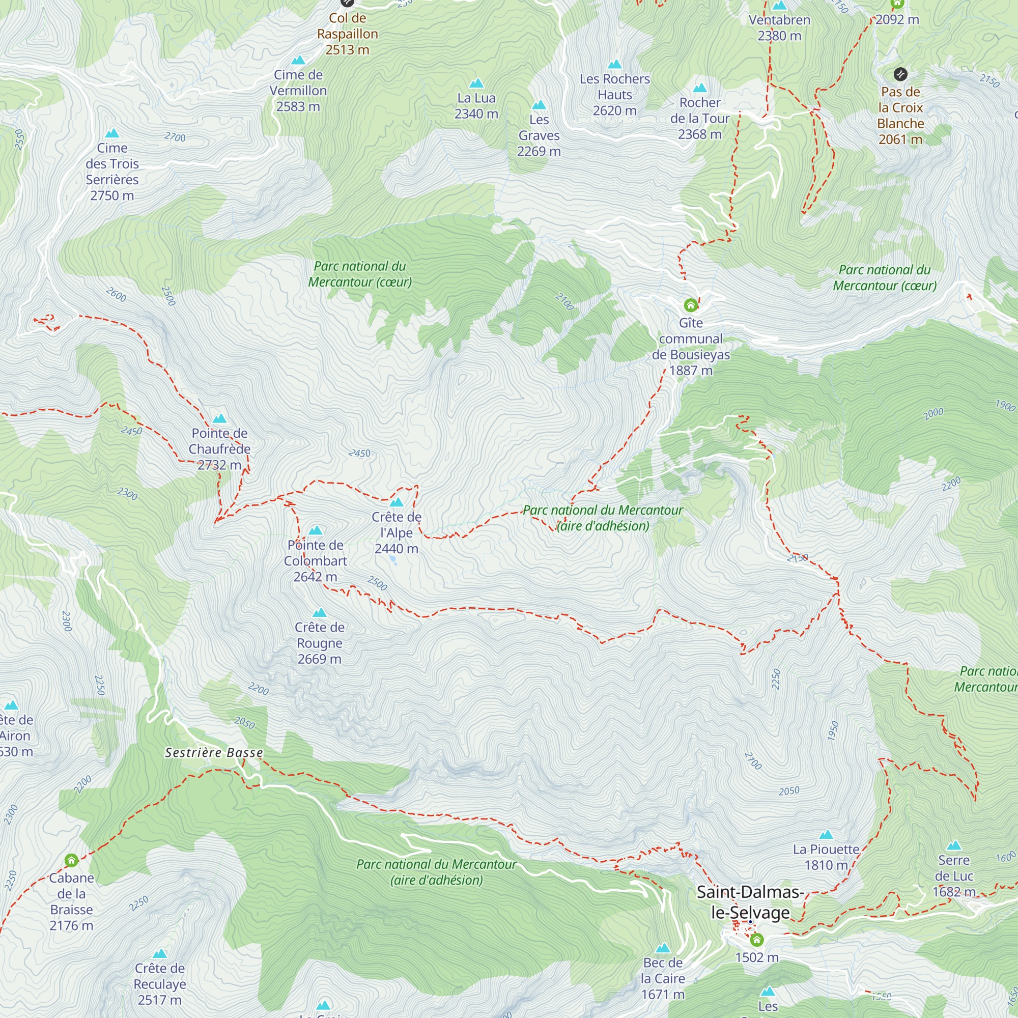 Cabane de l'Alpe map
