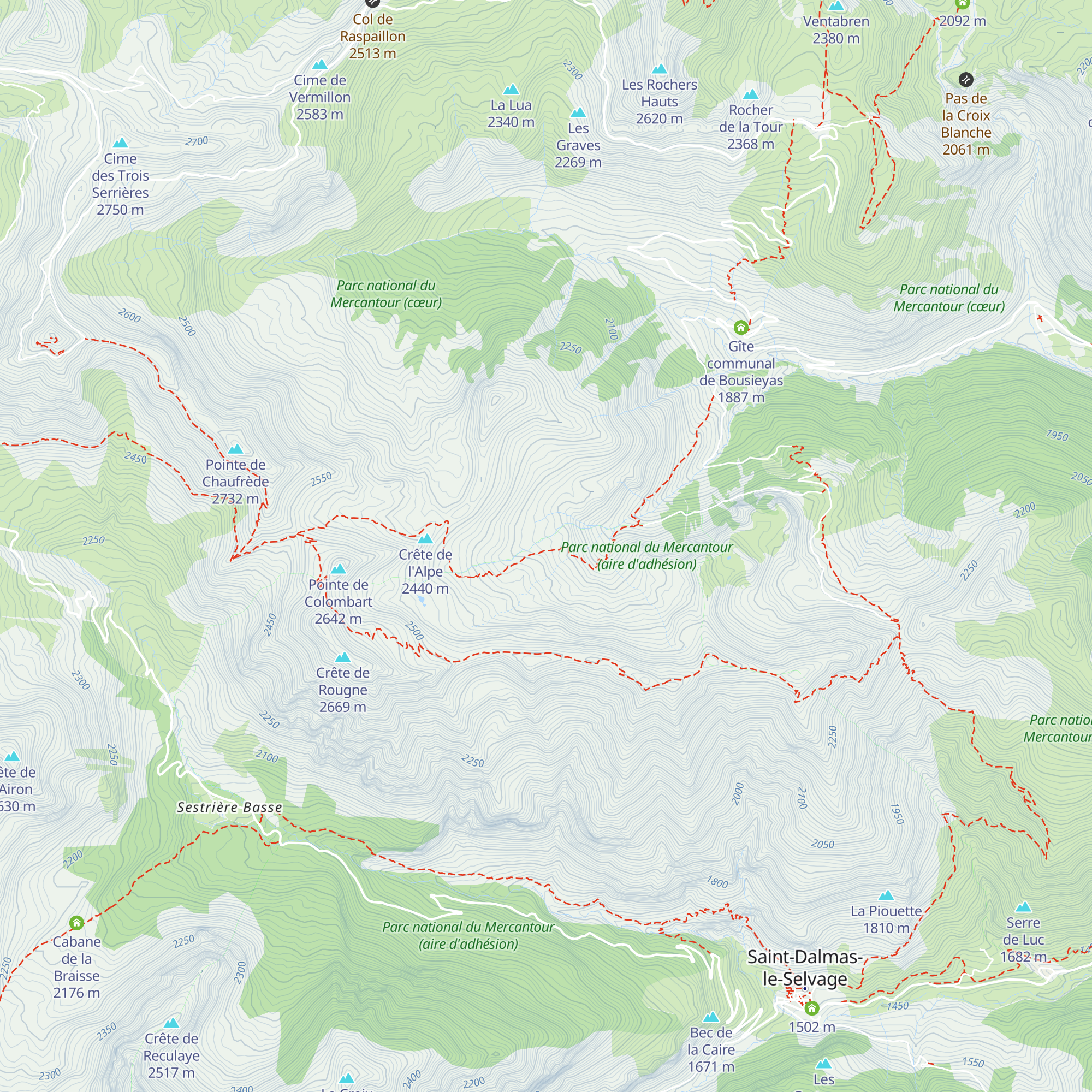 Cabane de l'Alpe map