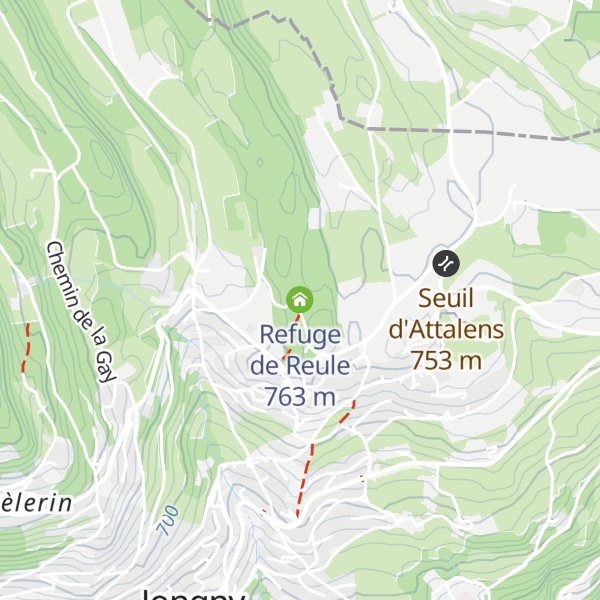 Map of Refuge de Reule