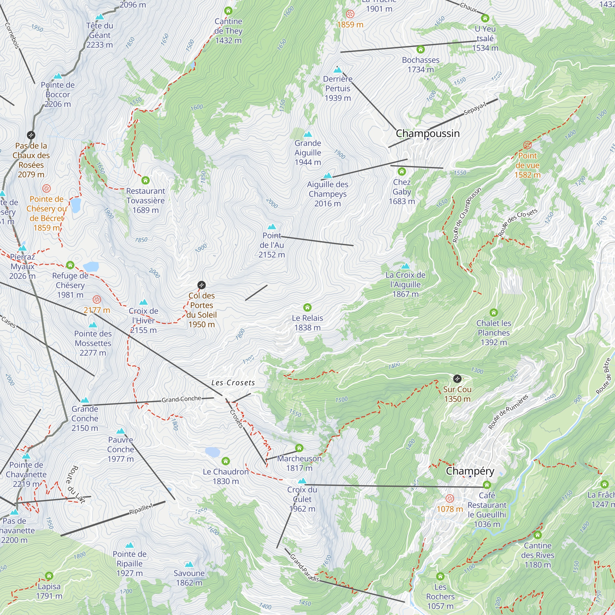 Le Relais map