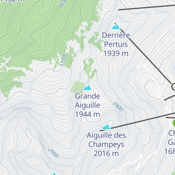 Map of Grande Aiguille