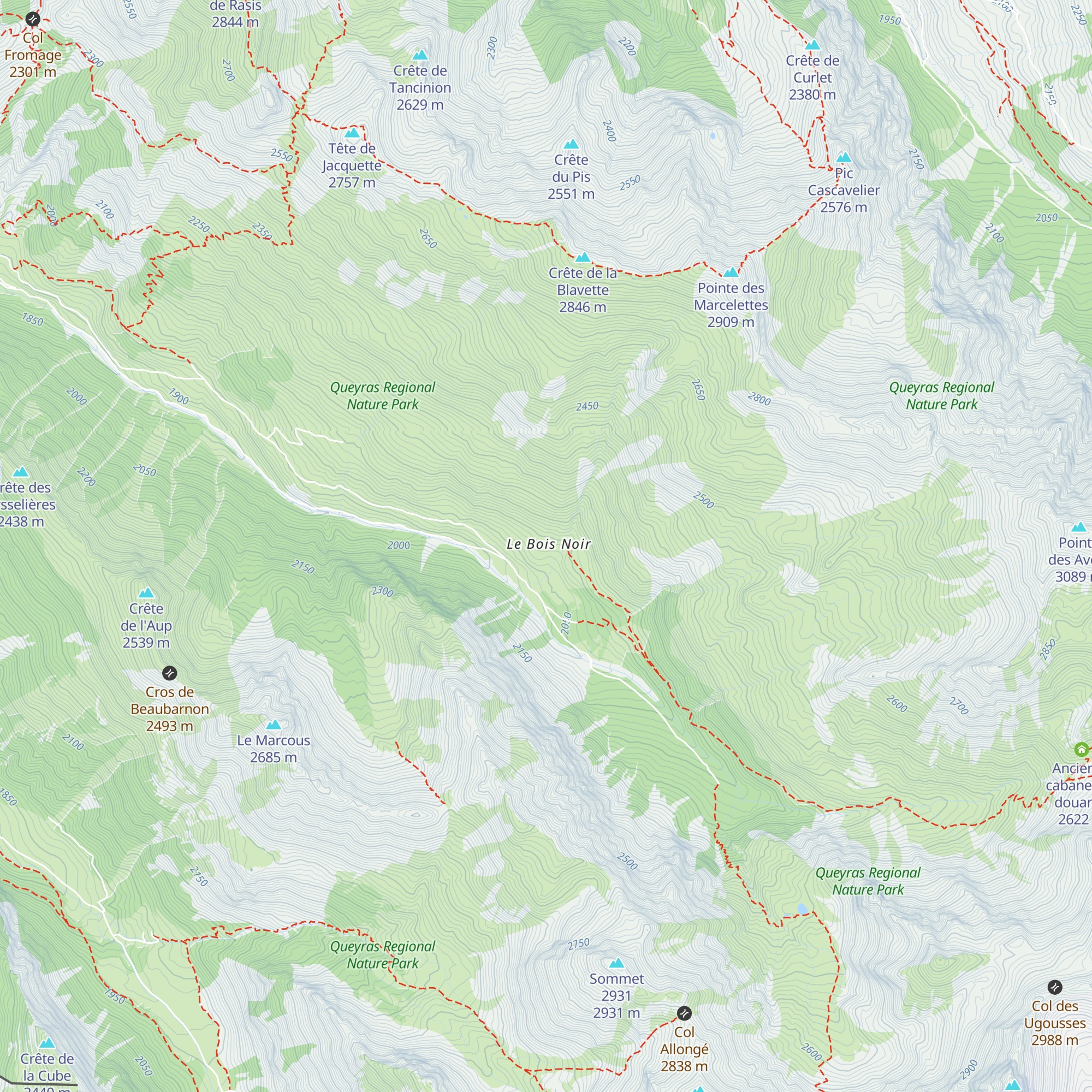 Le Chardon map