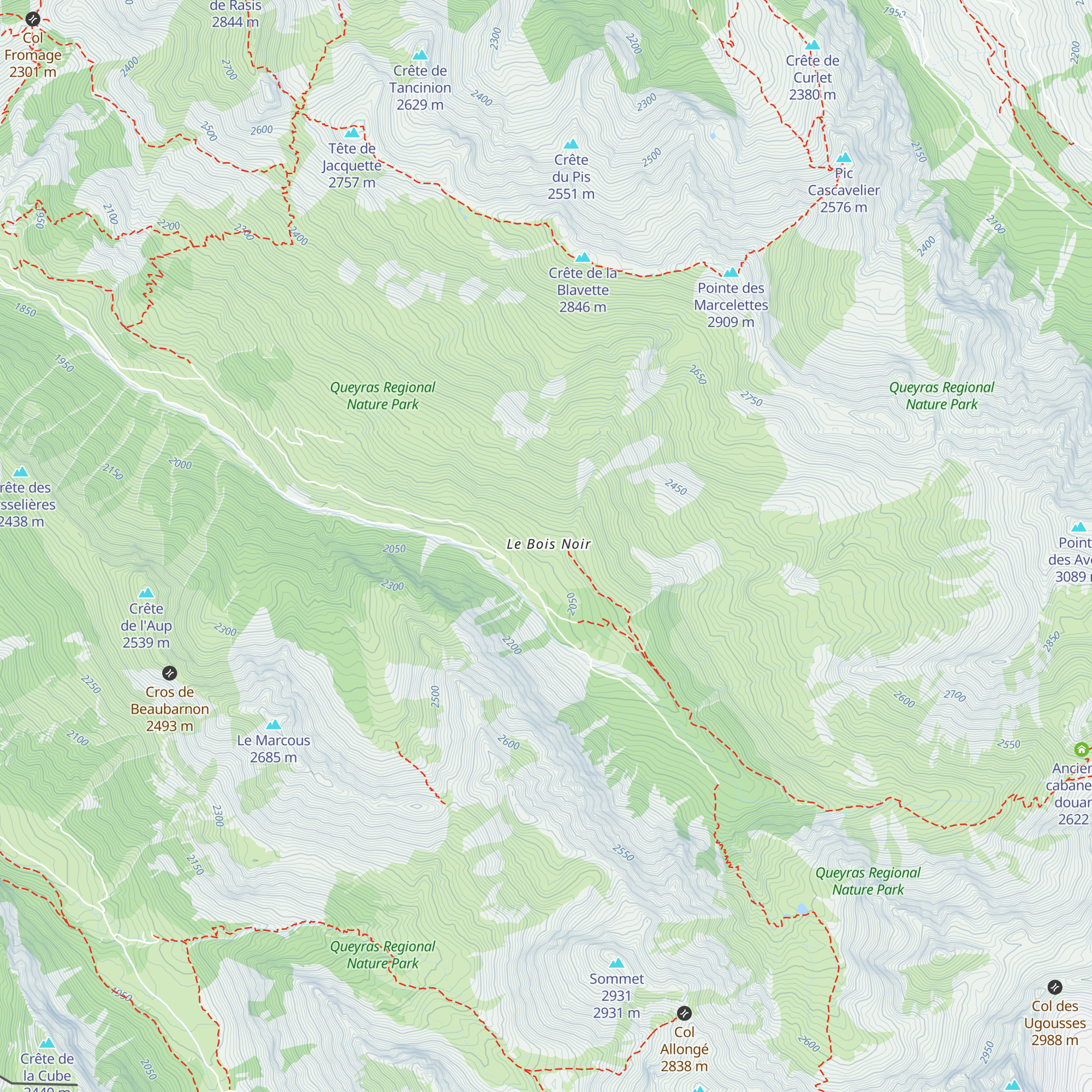 Le Chardon map