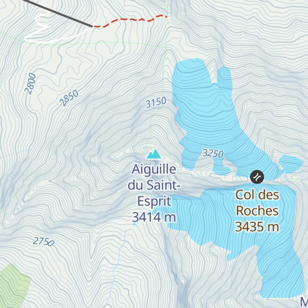 Map of Aiguille du Saint-Esprit