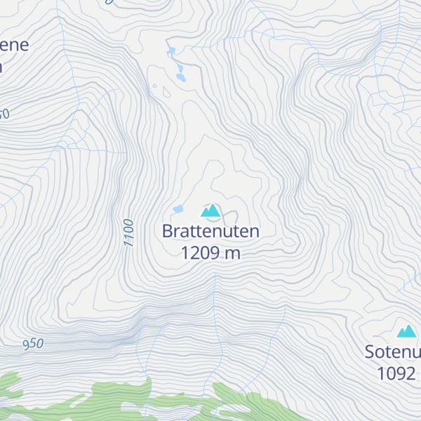 Map of Brattenuten