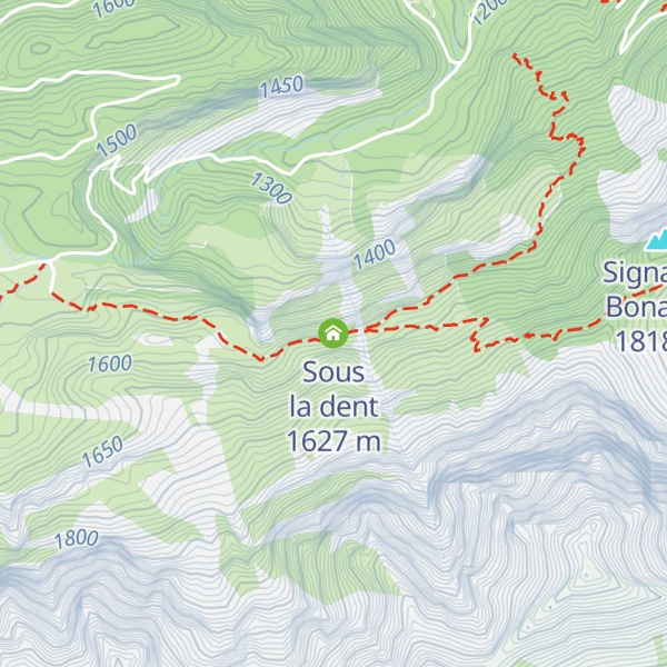 Map of Sous la dent
