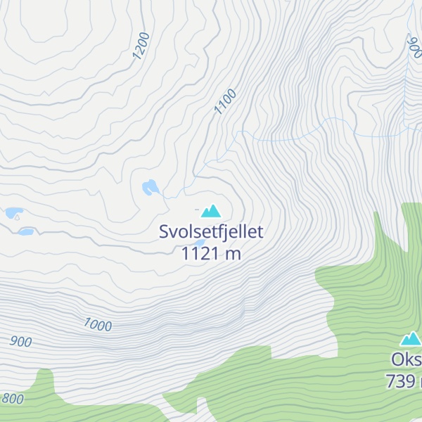 Map of Svolsetfjellet