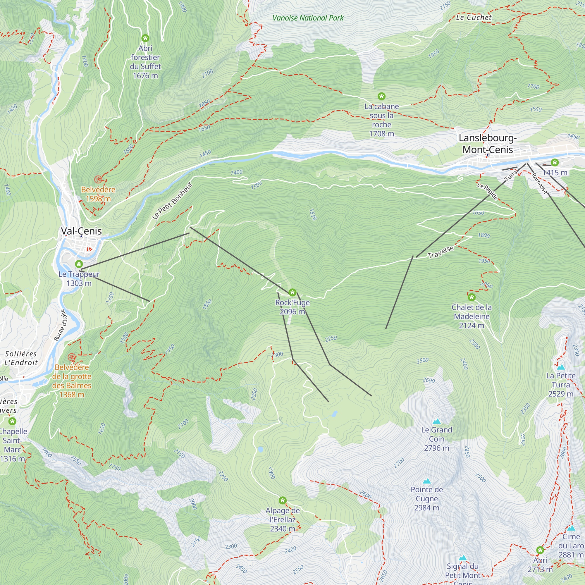 Rock'Fuge map