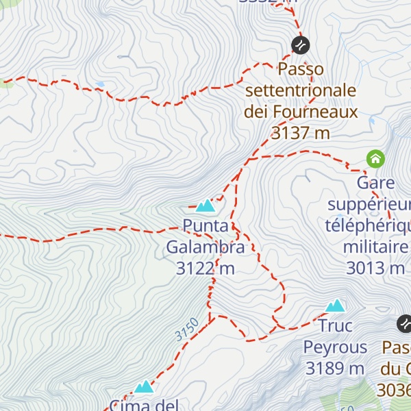 Map of Punta Galambra