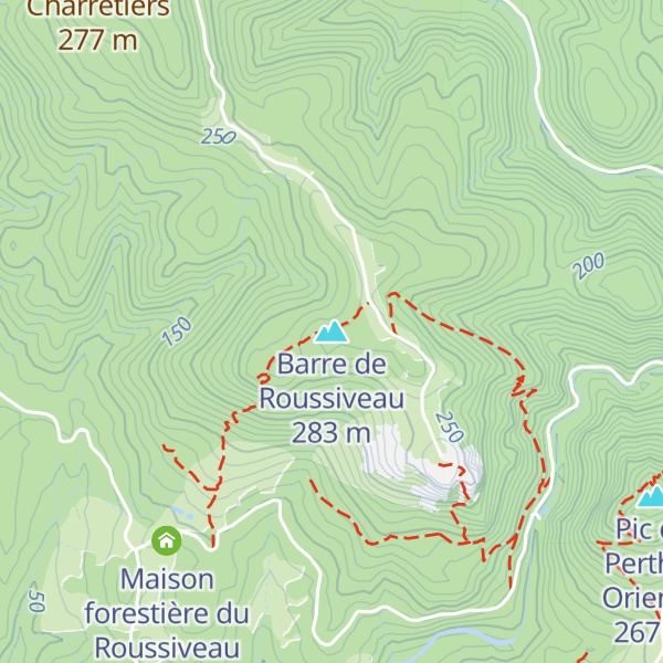 Map of Barre de Roussiveau