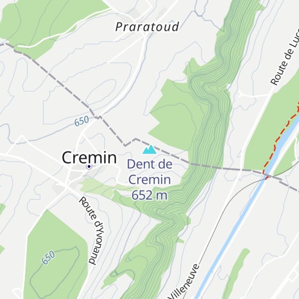 Map of Dent de Cremin