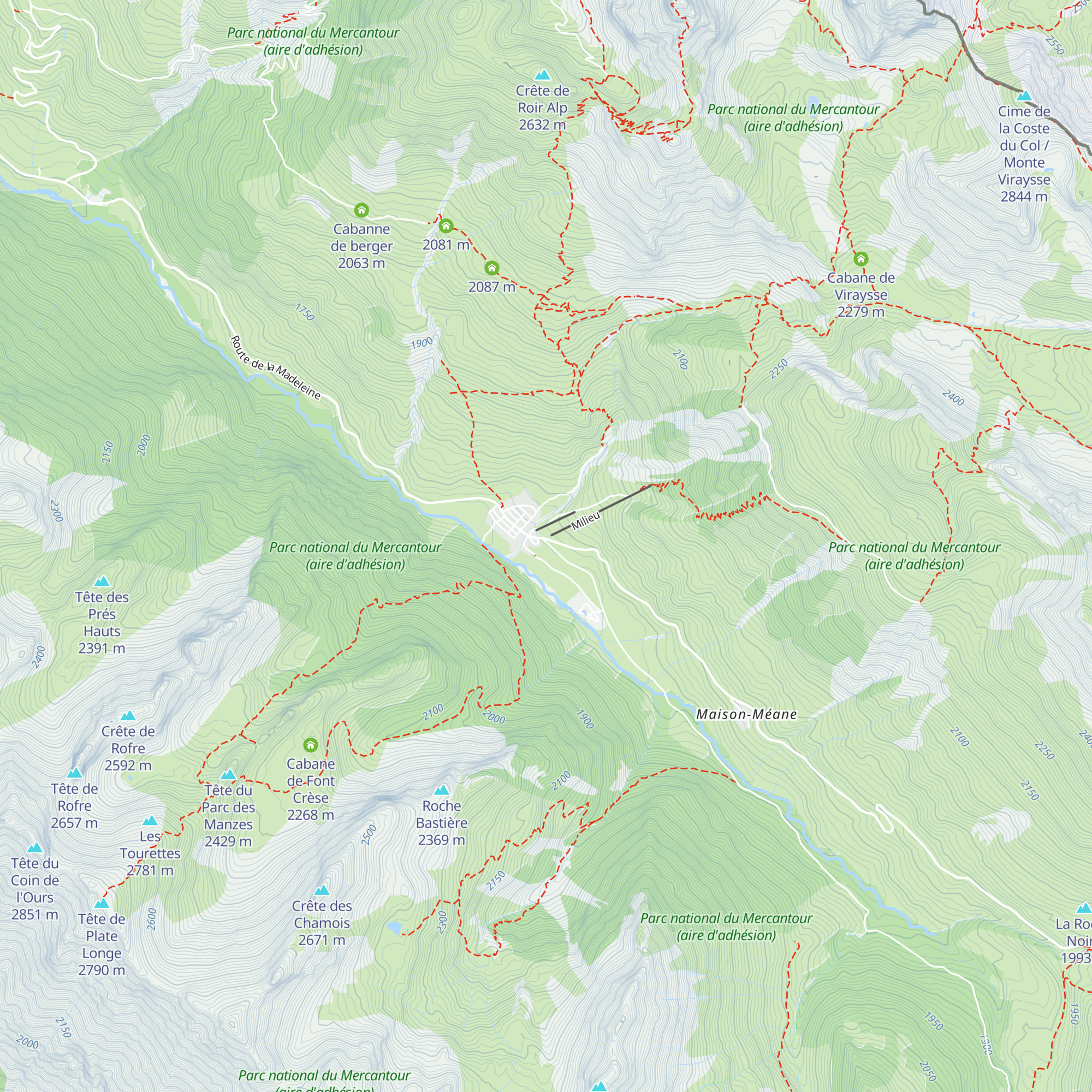 Gite-Auberge du Lauzanier map