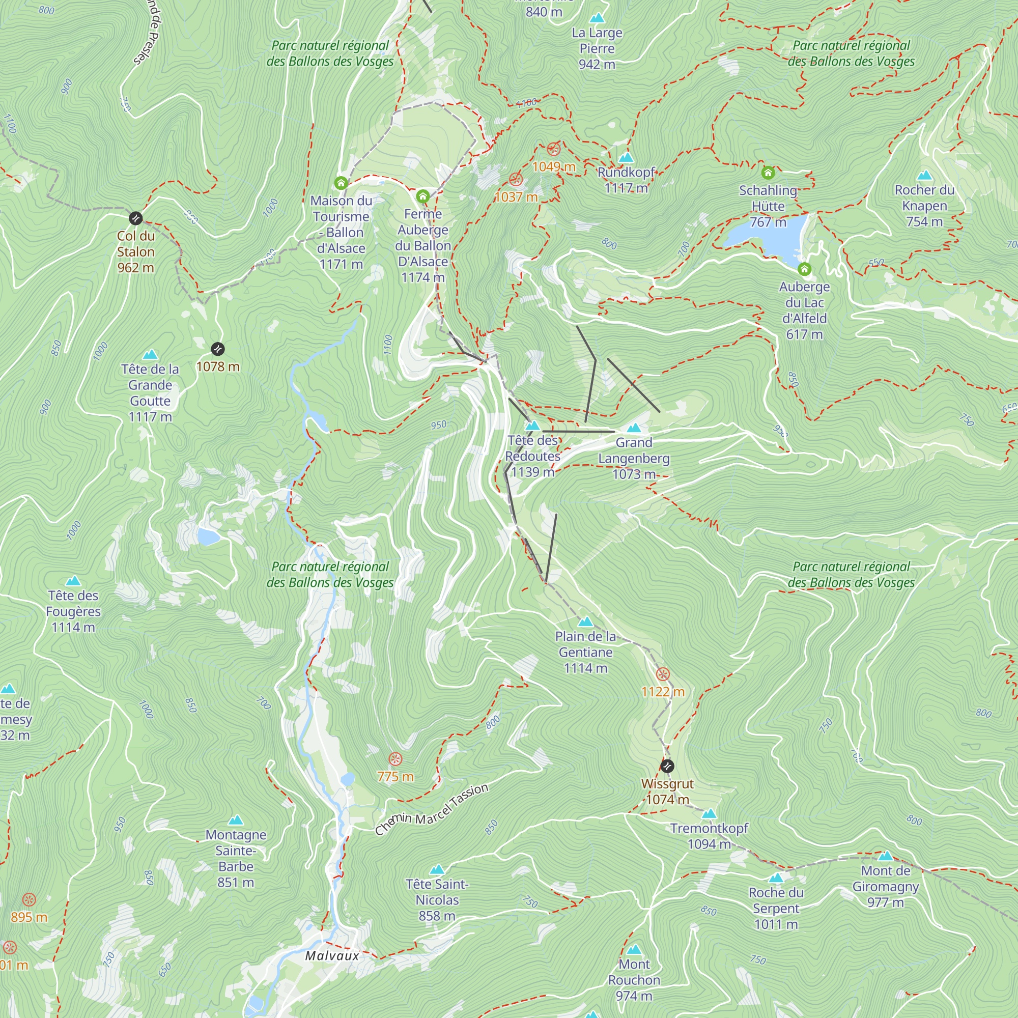 Refuge des amis de la natures map