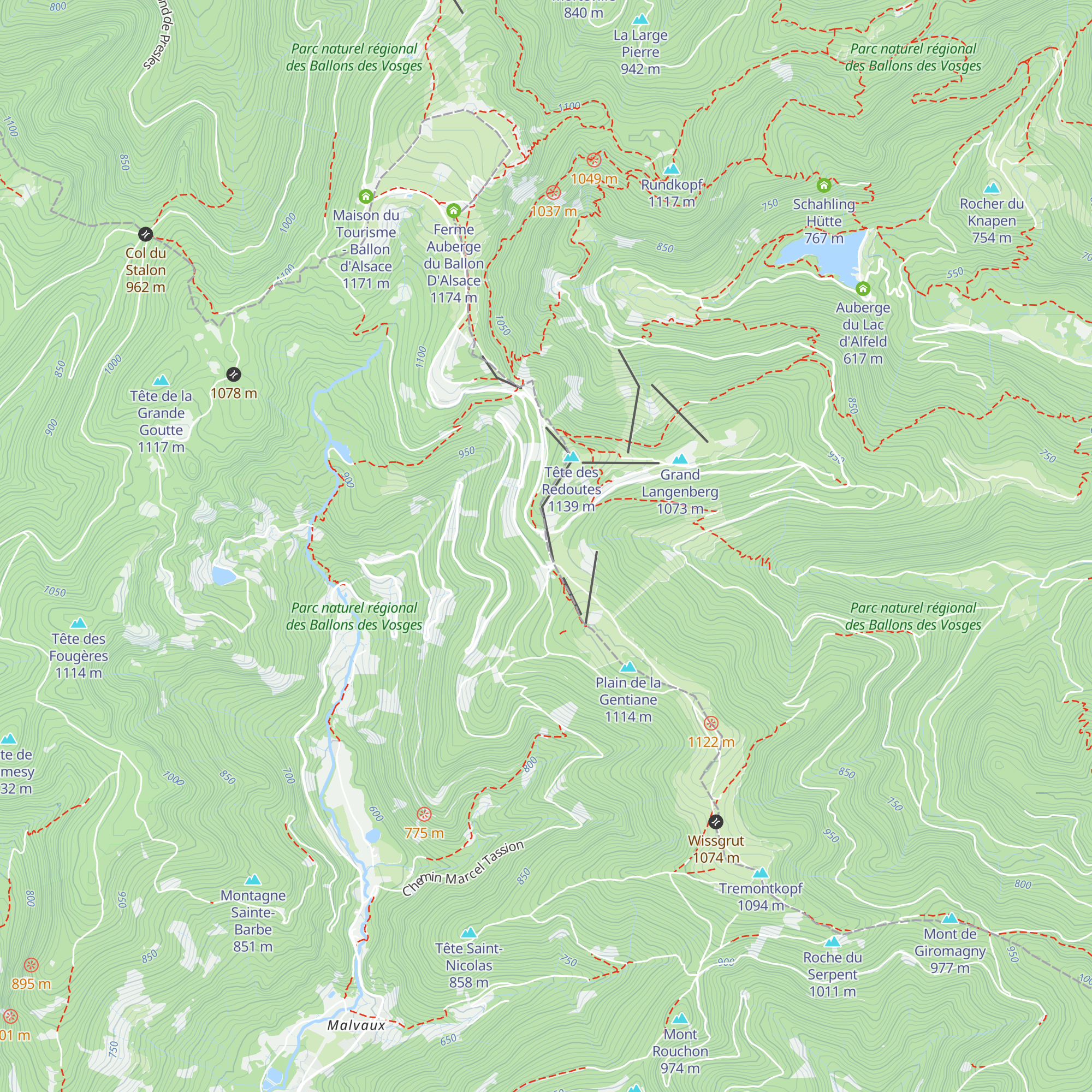 Refuge des amis de la natures map