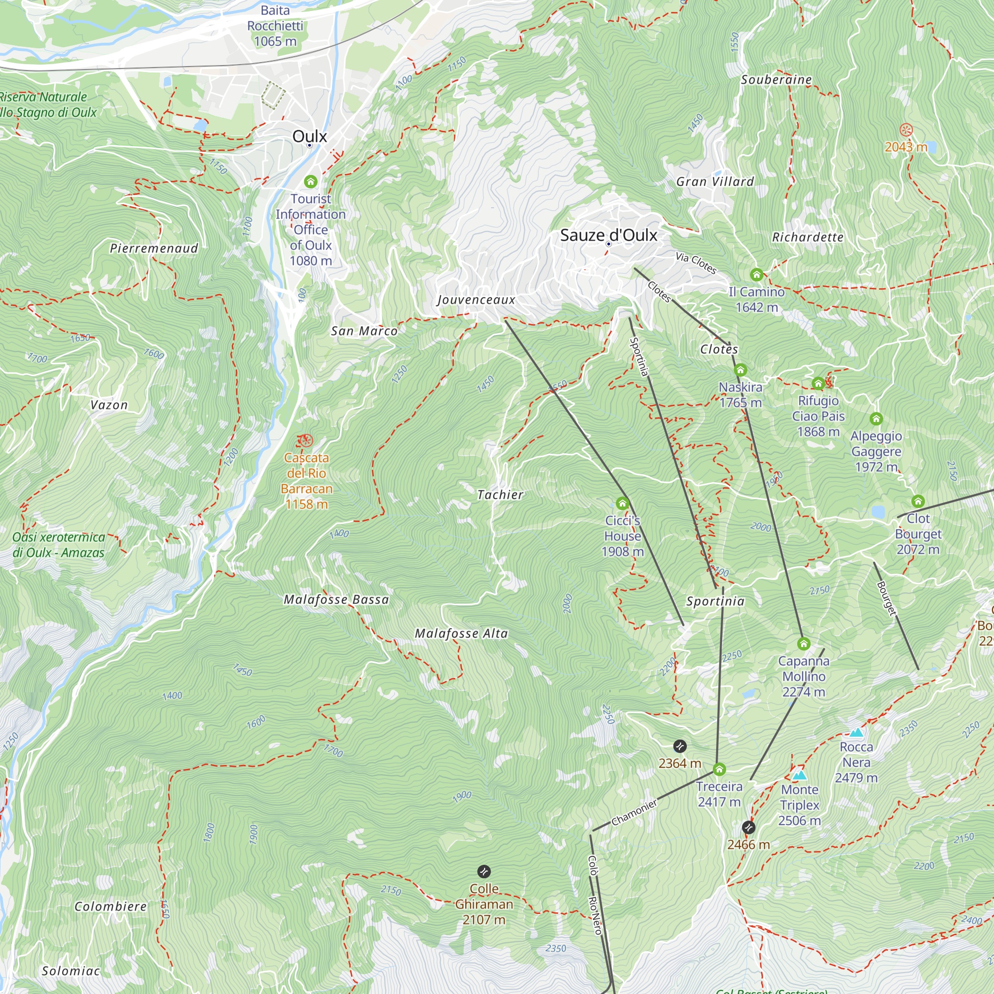 Grange Tachier map