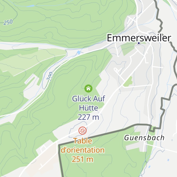 Map of Glück Auf Hütte
