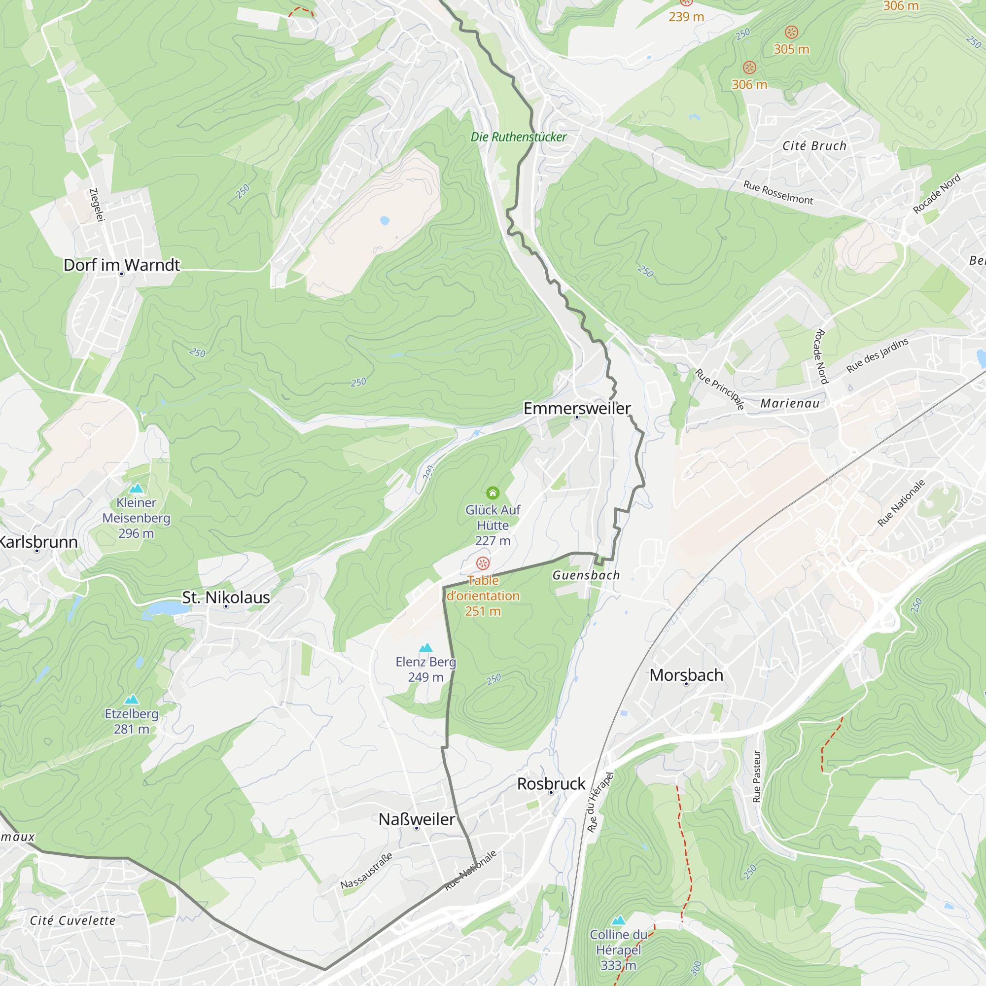 Glück Auf Hütte map