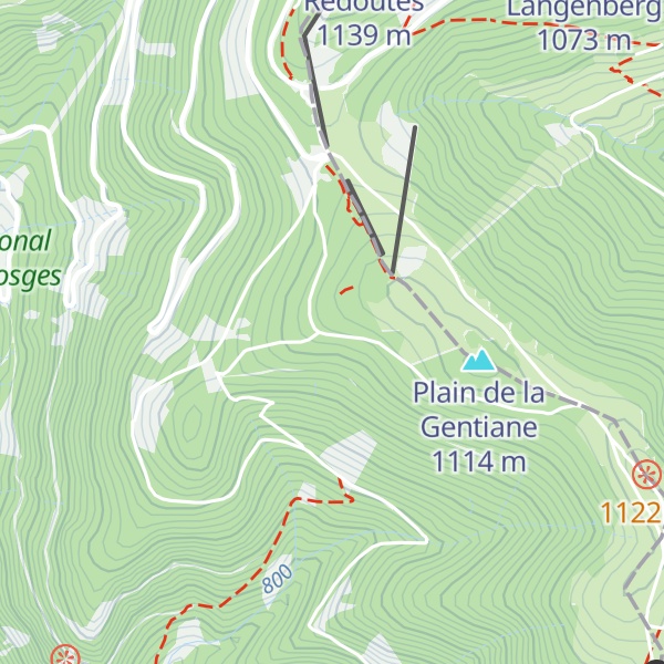 Map of Refuge du Plain de la Gentiane