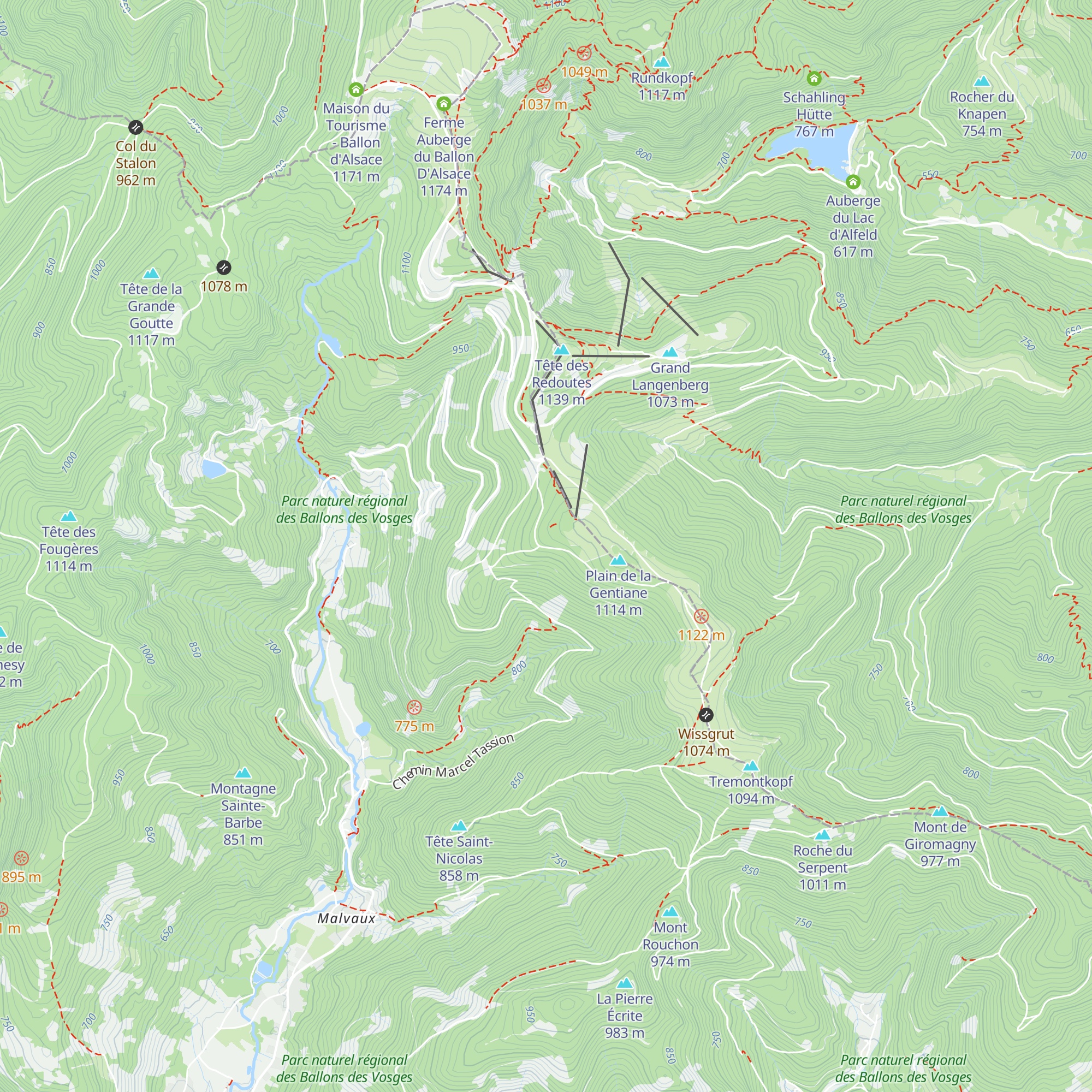 Refuge du Plain de la Gentiane map