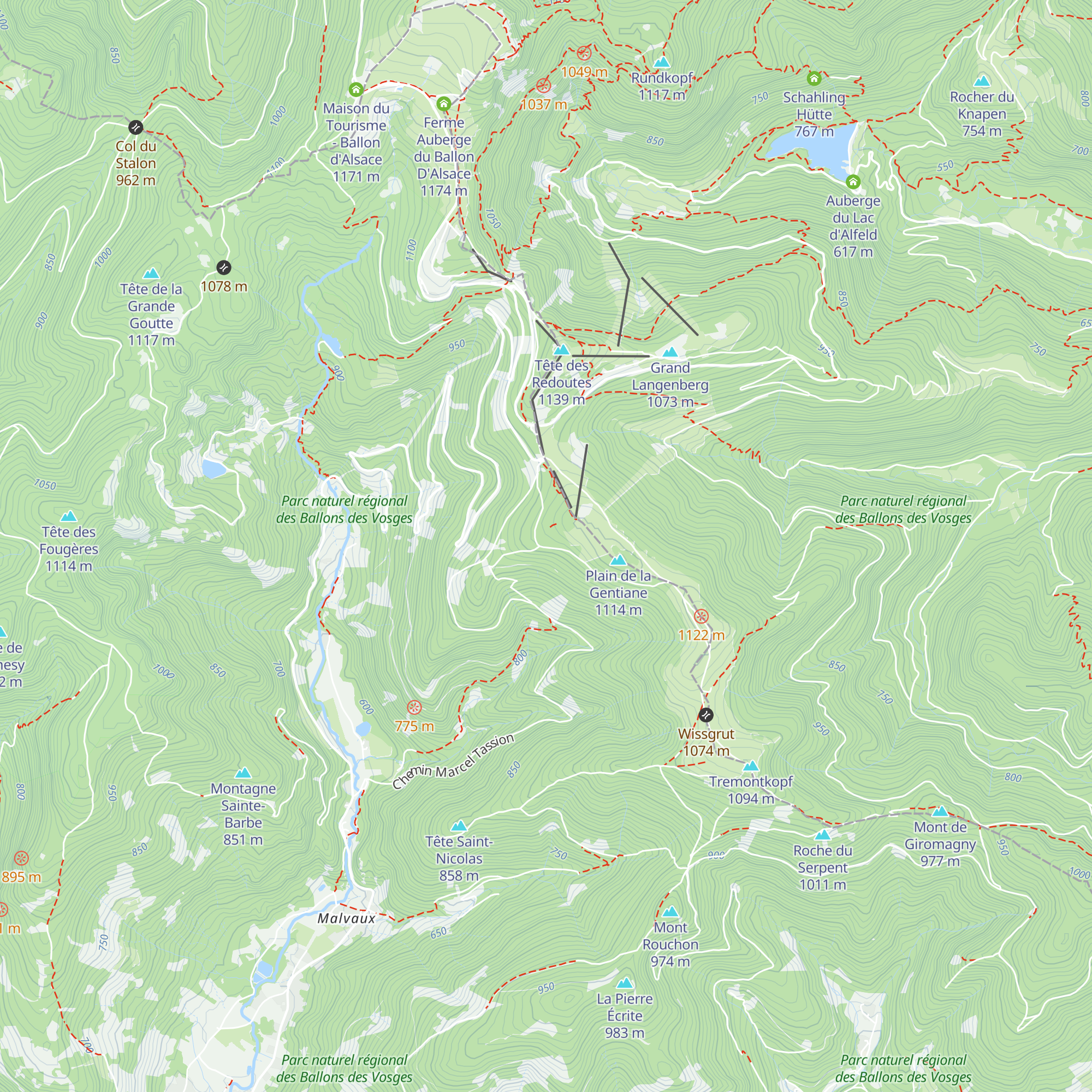 Refuge du Plain de la Gentiane map
