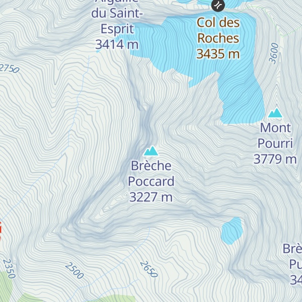 Map of Brèche Poccard