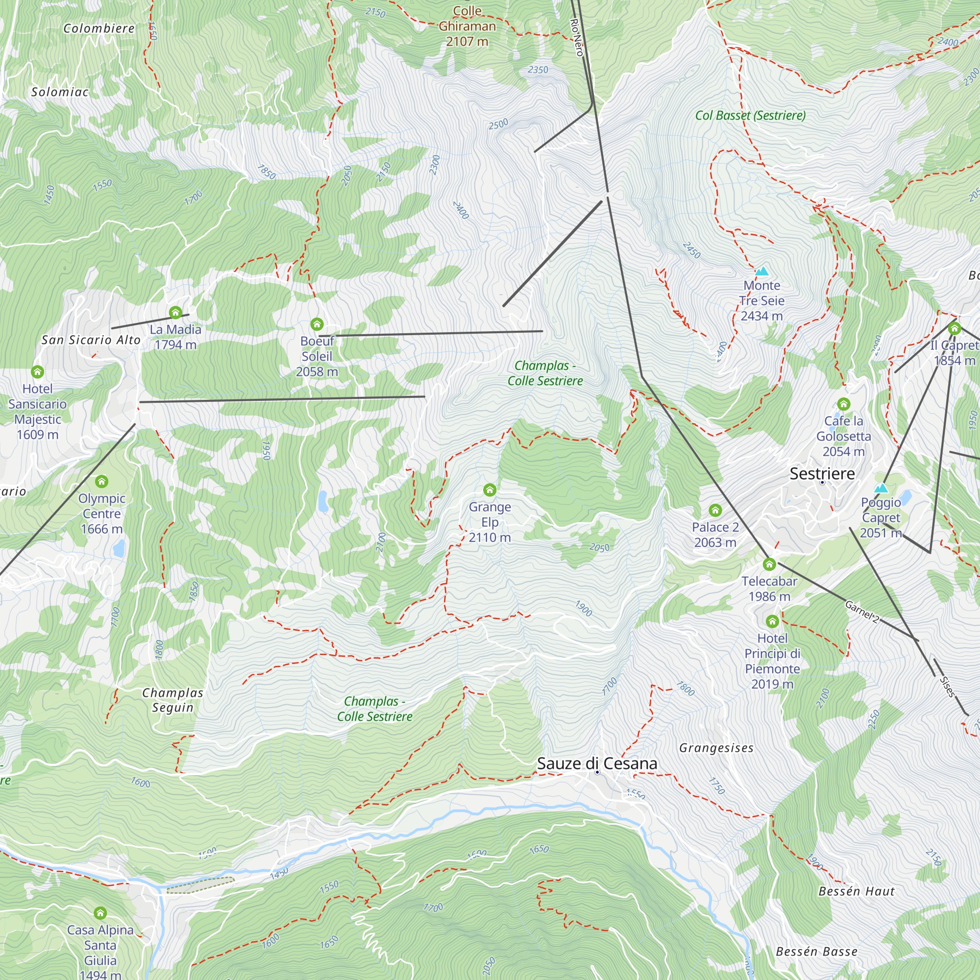Grange Elp map