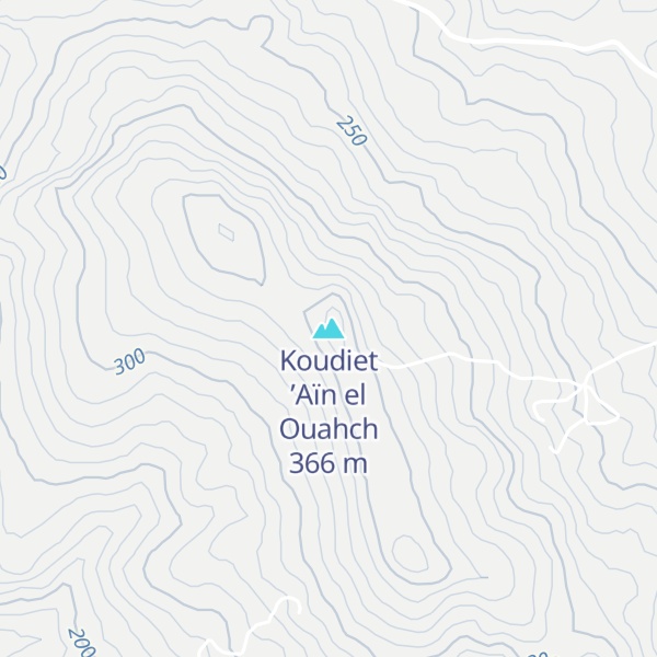Map of Koudiet ’Aïn el Ouahch