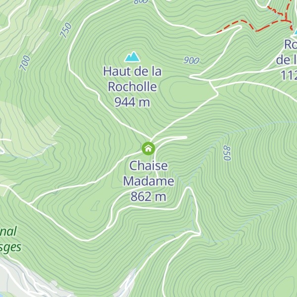Map of Chaise Madame