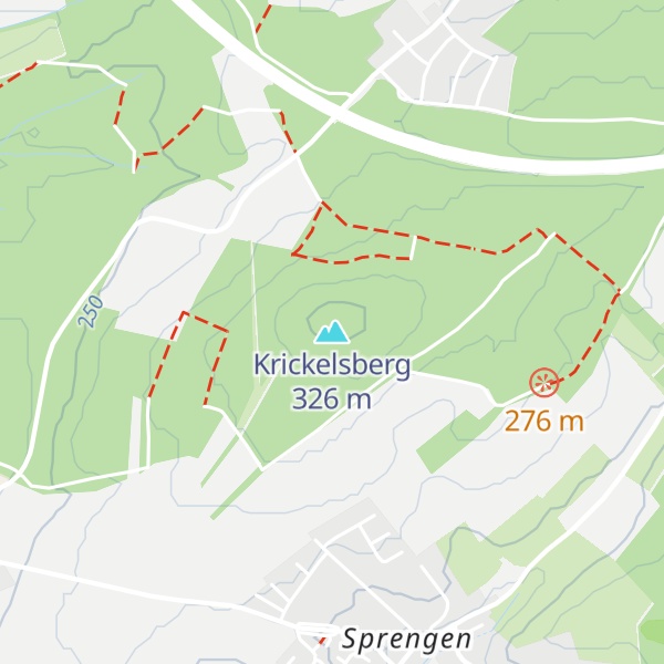 Map of Krickelsberg