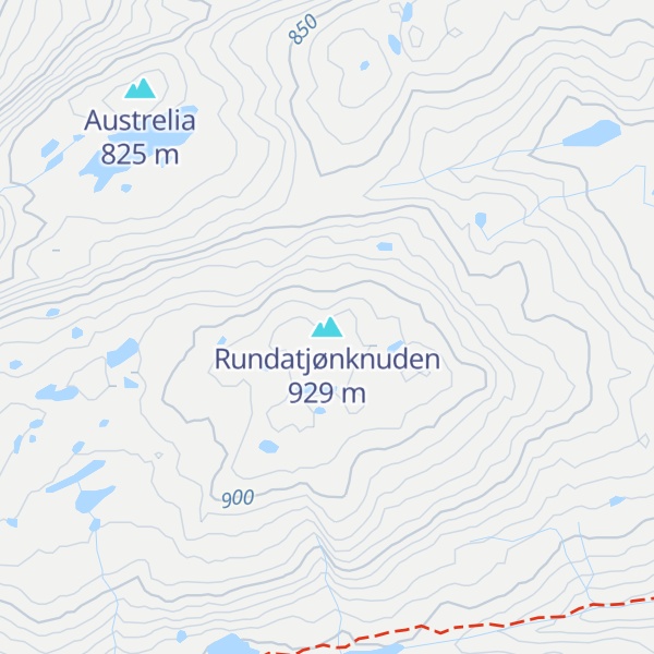 Map of Rundatjønknuden