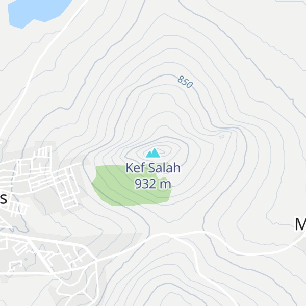 Map of Kef Salah
