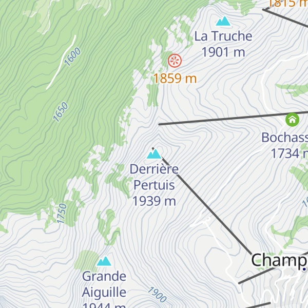 Map of Derrière Pertuis