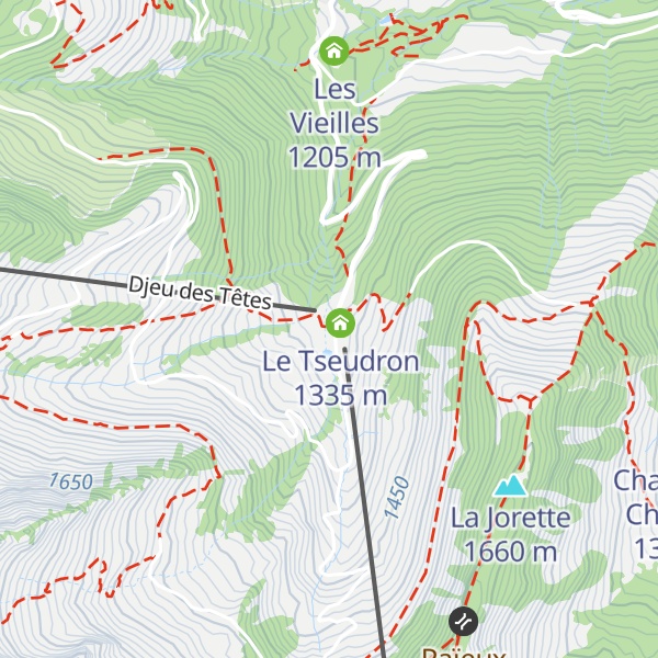 Map of Poste de secours de Torgon