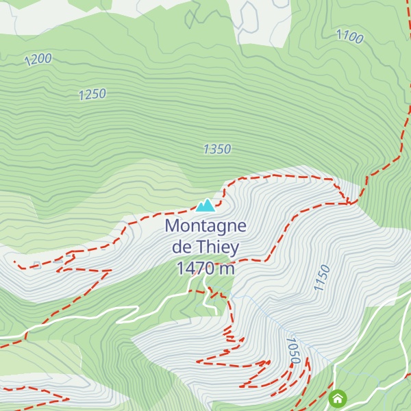 Map of Montagne de Thiey