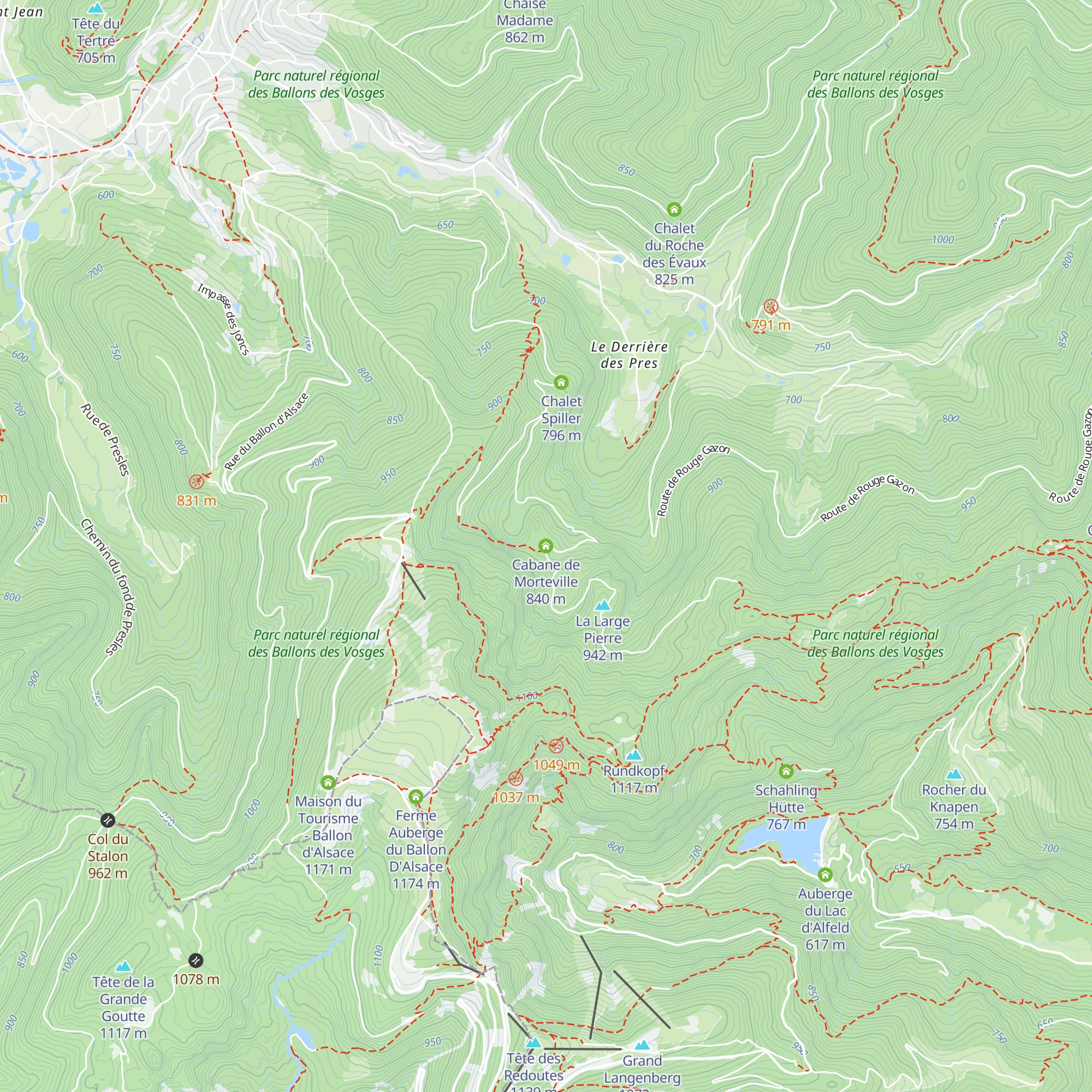Cabane de Morteville map