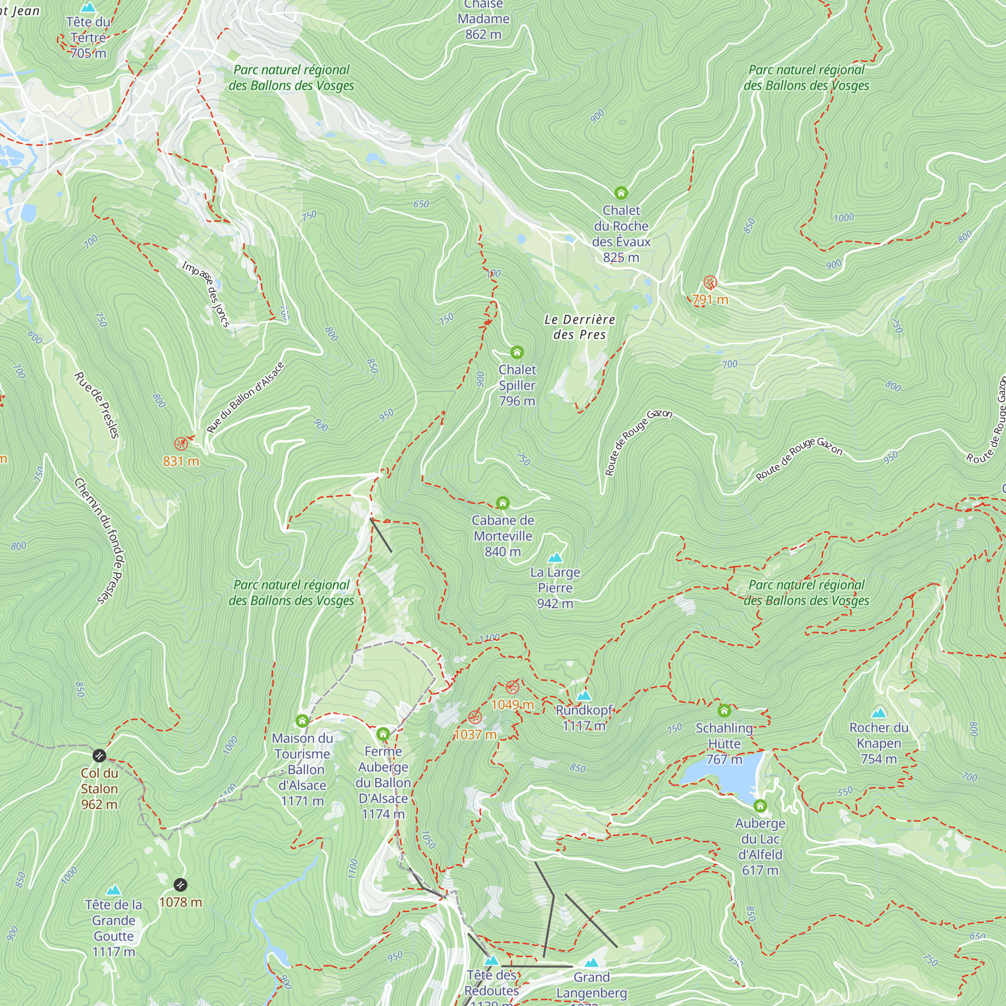 Cabane de Morteville map